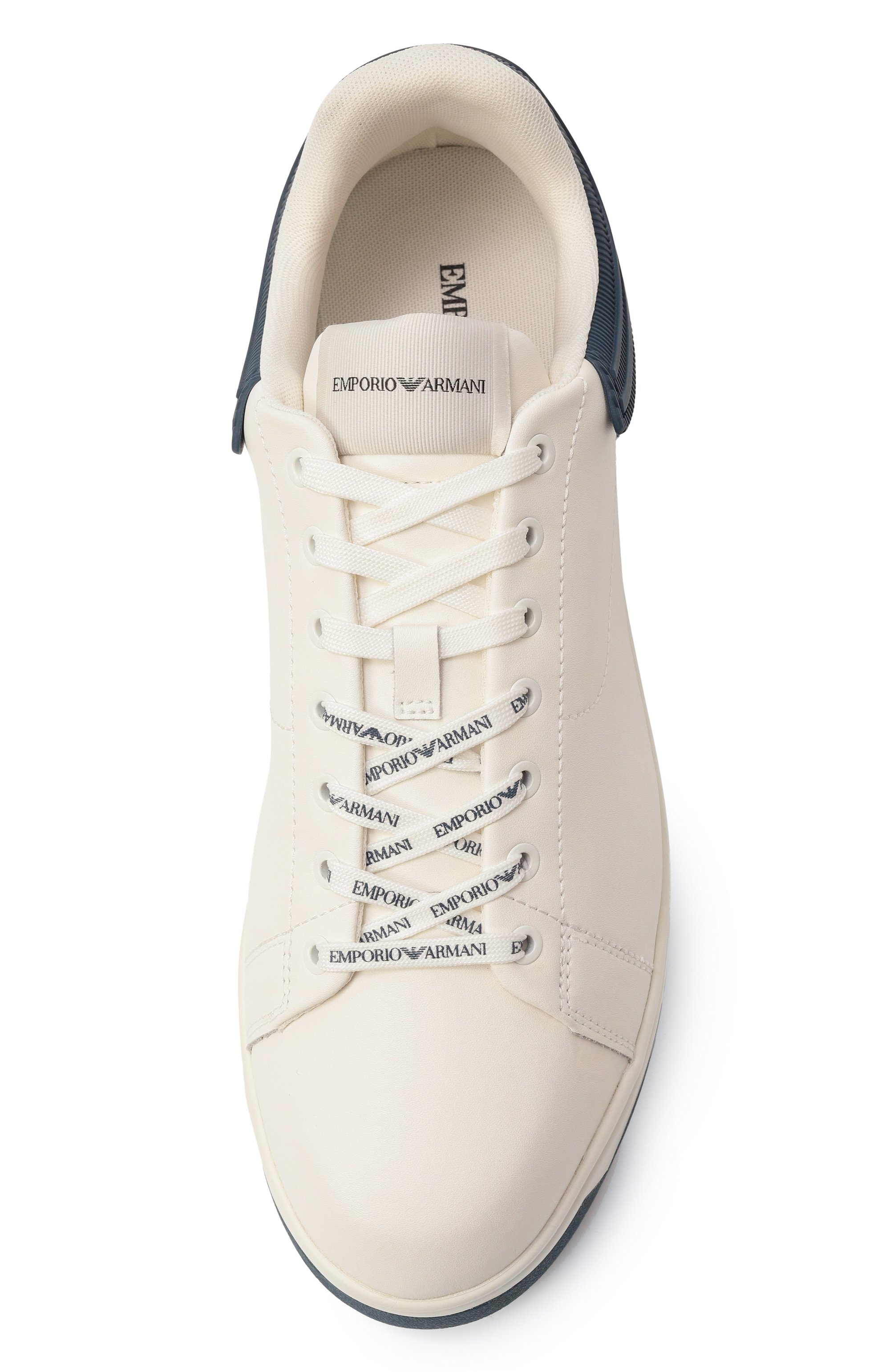 Кожаные кеды EMPORIO ARMANI, �арт. X4X264/XN001, фото 6