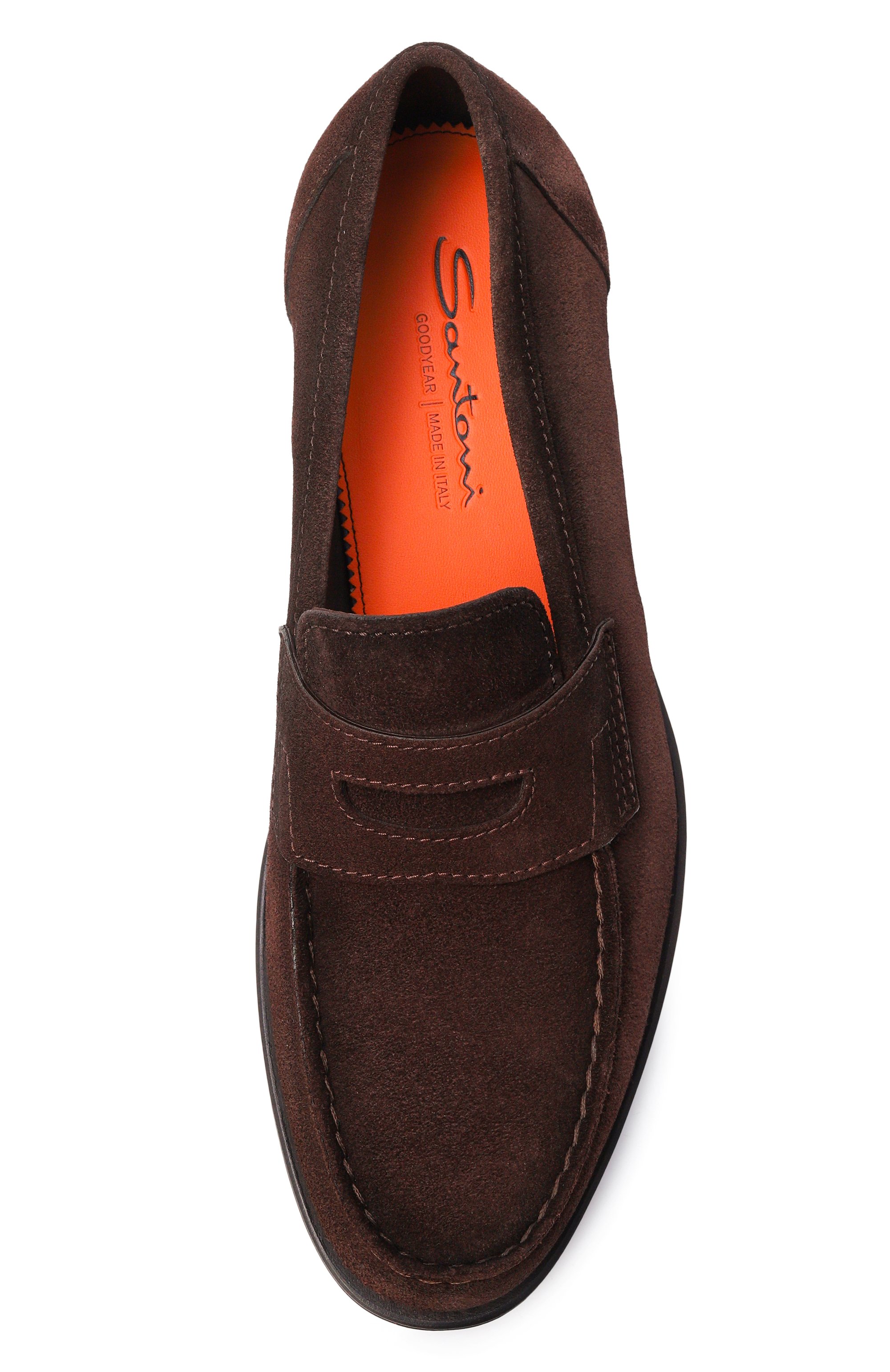 Замшевые пенни-лоферы quentin SANTONI, арт. MCQG18143PD5SRVR, фото 5