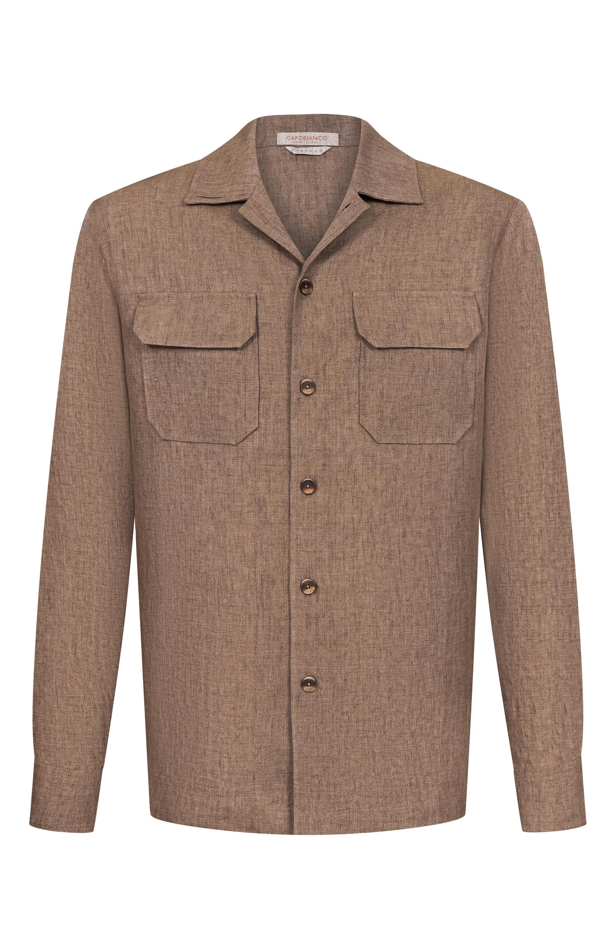 Льняная рубашка CAPOBIANCO, арт. 20M515.LL00._001, фото 1