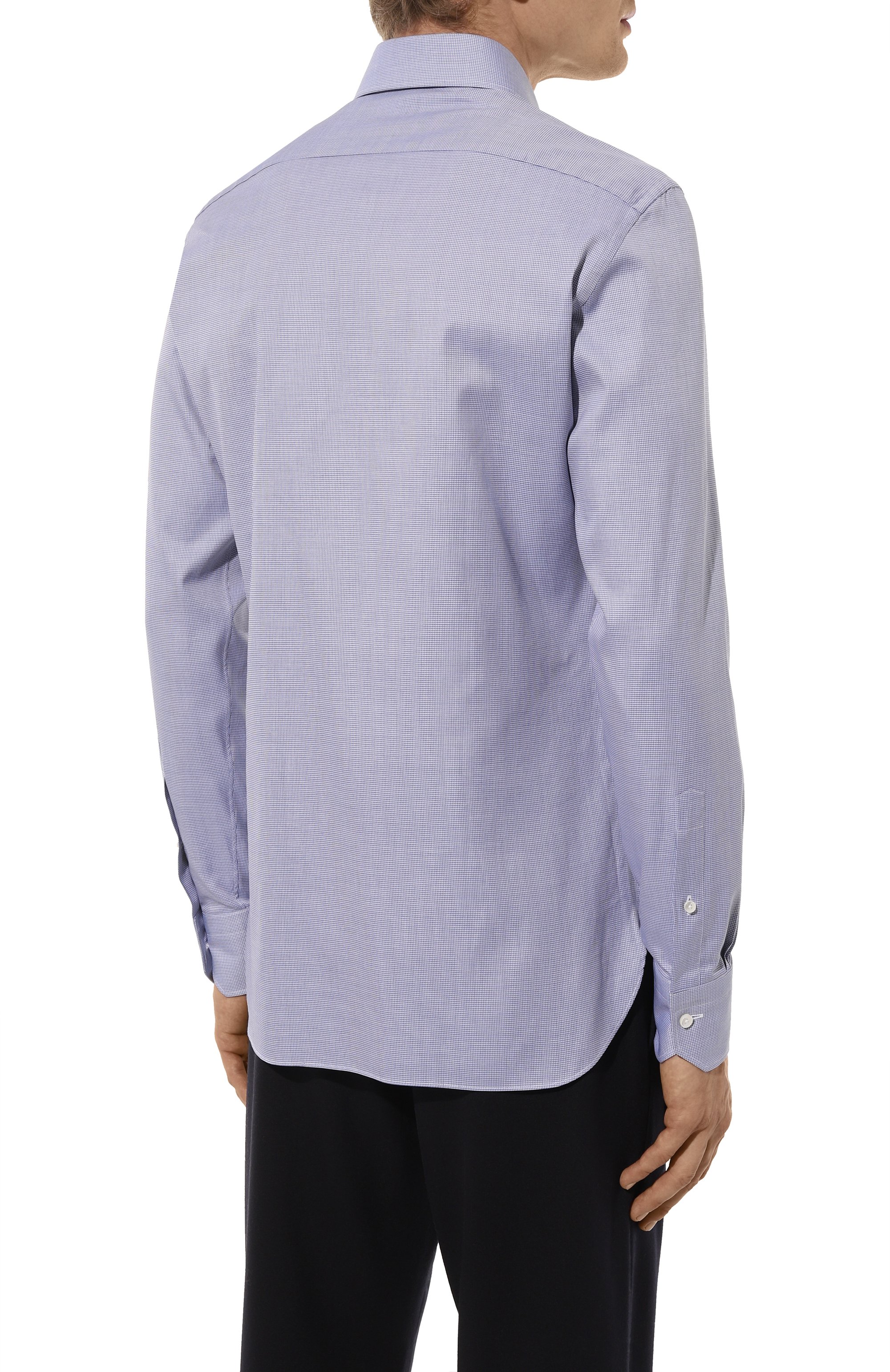 Хлопковая сорочка ZEGNA, арт. 501035A5/9MS0BA432, фото 4