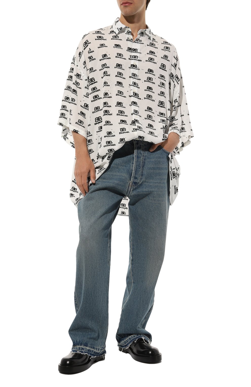 Рубашка из вискозы BALENCIAGA, арт. 725382/TNL88, фото 2