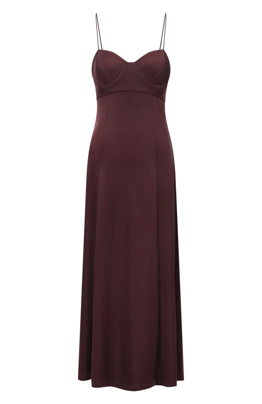 Платье из вискозы Dries Van Noten 011160/2617 Бордовый 011160/2617