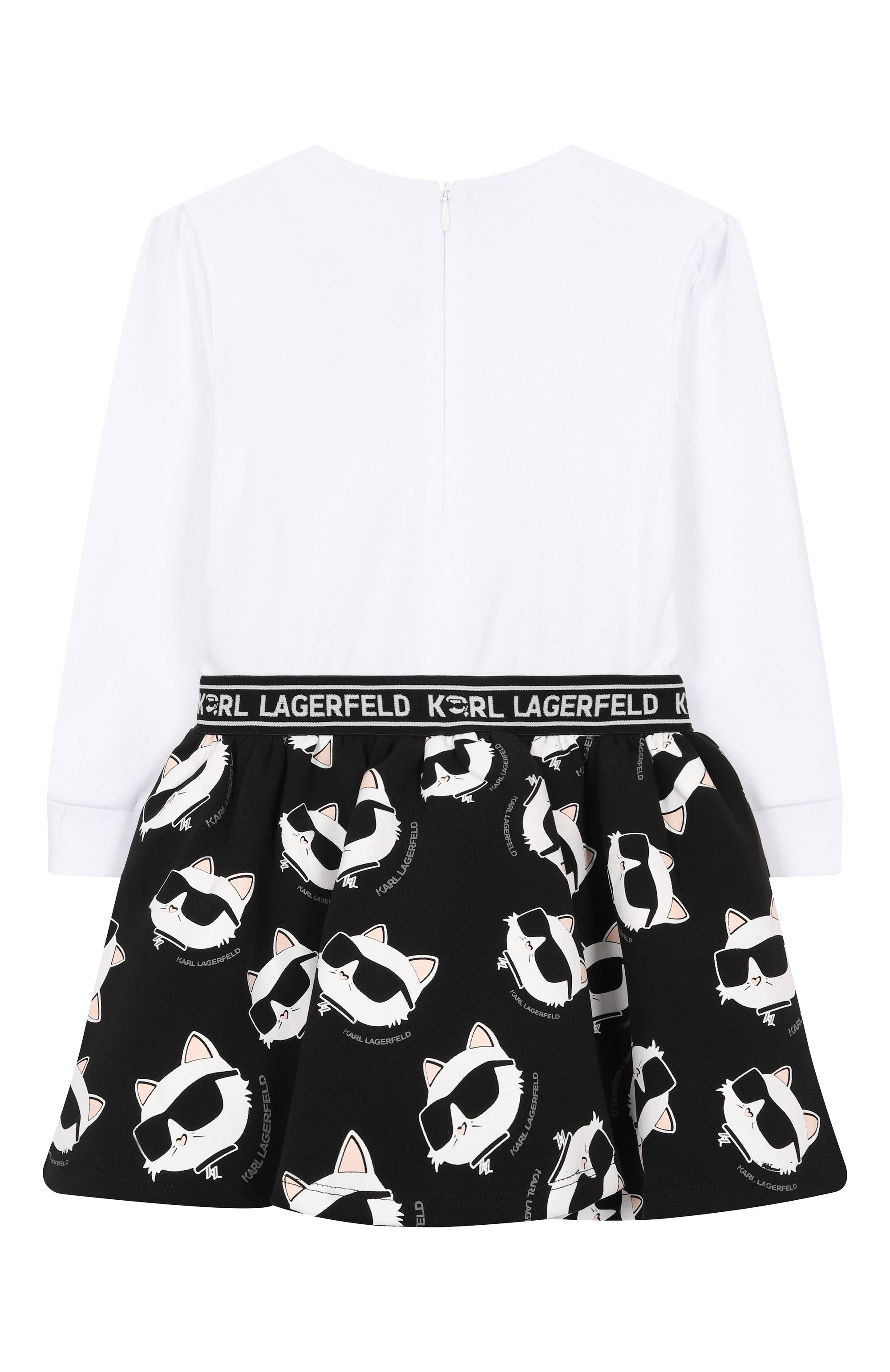 Хлопковое платье KARL LAGERFELD KIDS, арт. Z30659, фото 2