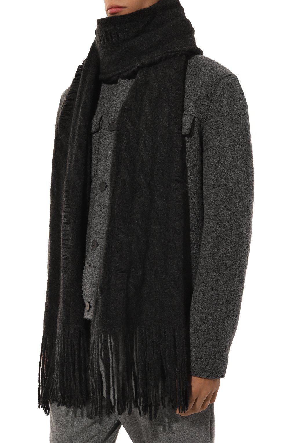 Шерстяной шарф ISABEL BENENATO, арт. UK08F24, фото 2