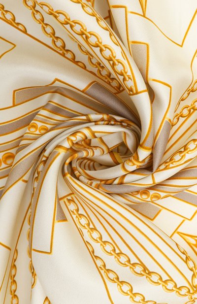 Шелковый платок LEFFERS бежевого цвета по цене 19700 руб., арт. 41.42.3.4.03, фото 3 Шелковый платок LEFFERS, арт. 41.42.3.4.03, фото 3