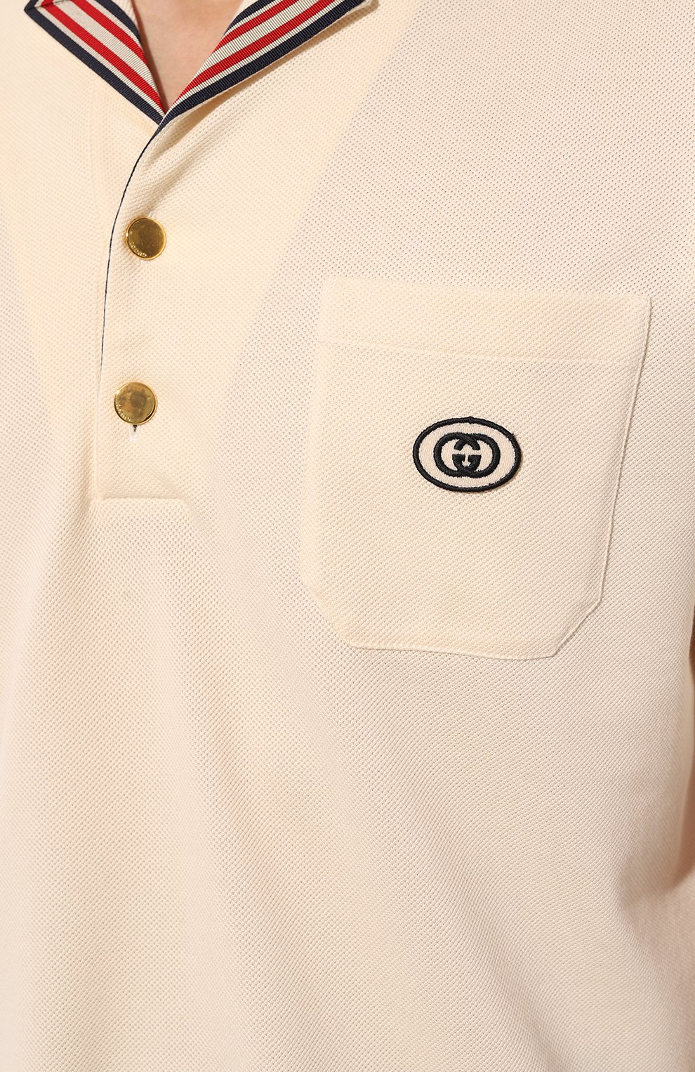 Хлопковое поло GUCCI, арт. 625351 XJCN3, фото 5