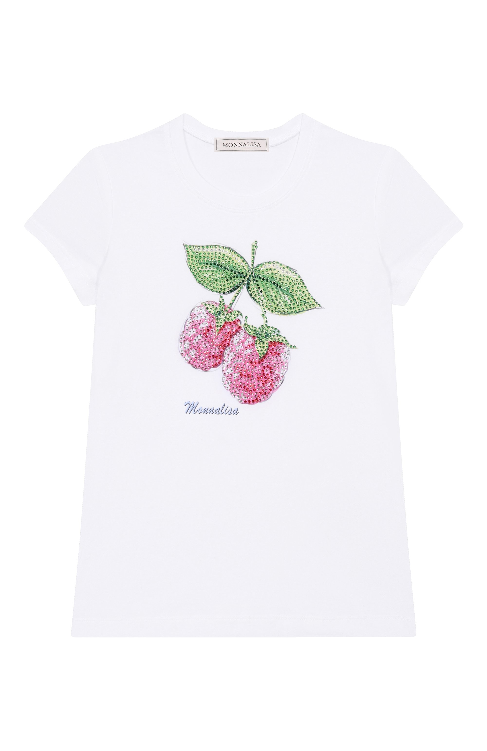 Хлопковая футболка MONNALISA, арт. 19E617, фото 1