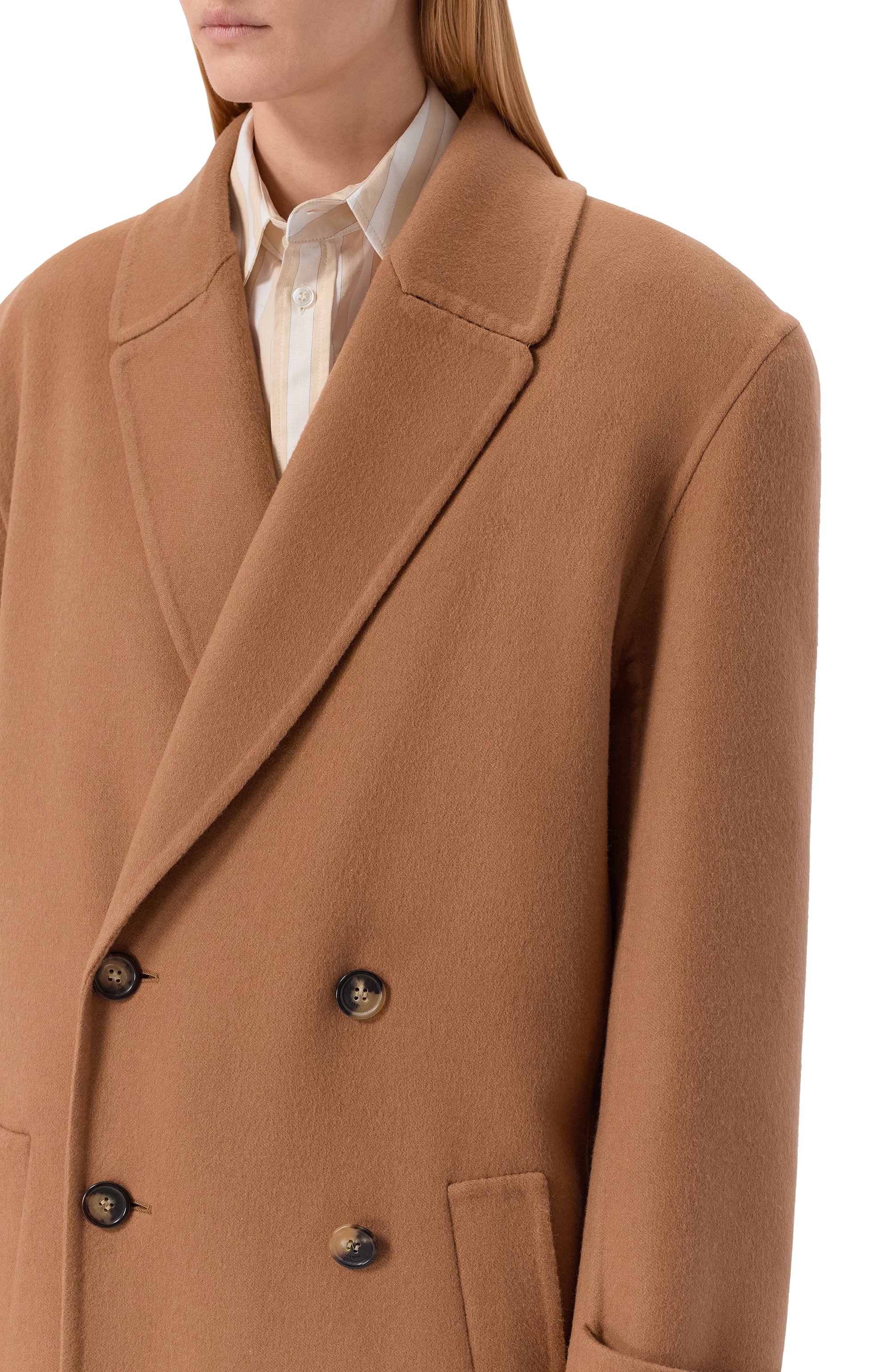 Пальто из кашемира и шерсти SAINT LAURENT, арт. 835063/Y2H32, фото 5