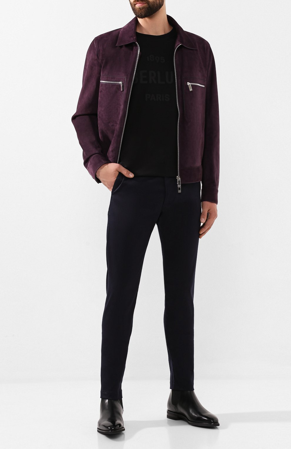 Хлопковая футболка BERLUTI, арт. R15JRS29-005, фото 2