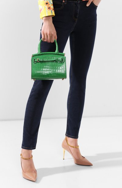 Сумка rl50 mini из кожи аллигатора RALPH LAUREN, арт. 435769101/AMIS, фото 2