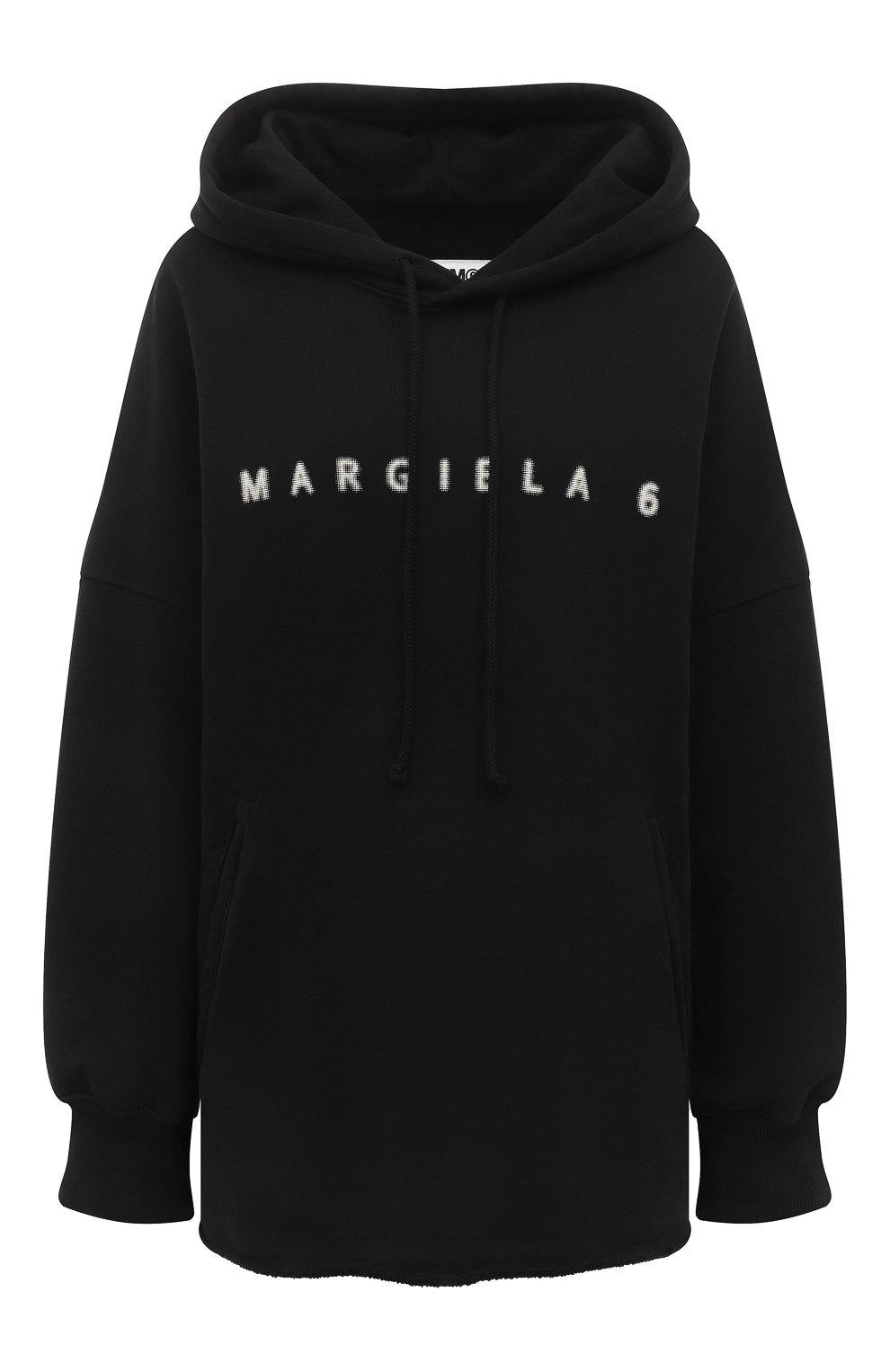 Хлопковое худи MM6 черного цвета по цене 51400 руб., арт. S52GU0182/S25537, фото 1 Хлопковое худи MM6, арт. S52GU0182/S25537, фото 1