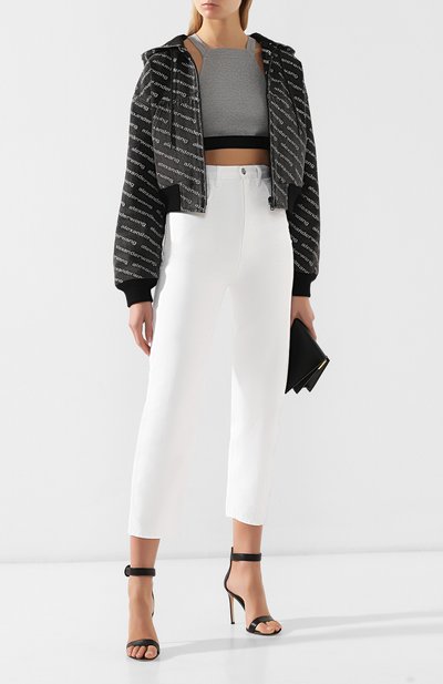 Джинсовый бомбер ALEXANDER WANG черно-белого цвета по цене 59950 руб., арт. 4D992394CG, фото 2 Джинсовый бомбер ALEXANDER WANG, арт. 4D992394CG, фото 2