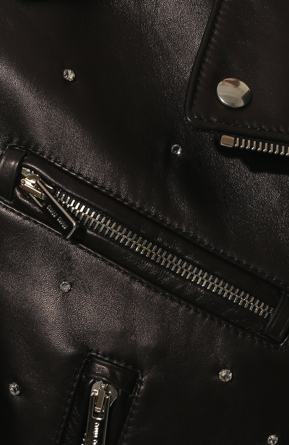 Кожаная куртка MIU MIU, арт. MPV711-462-F0002, фото 5