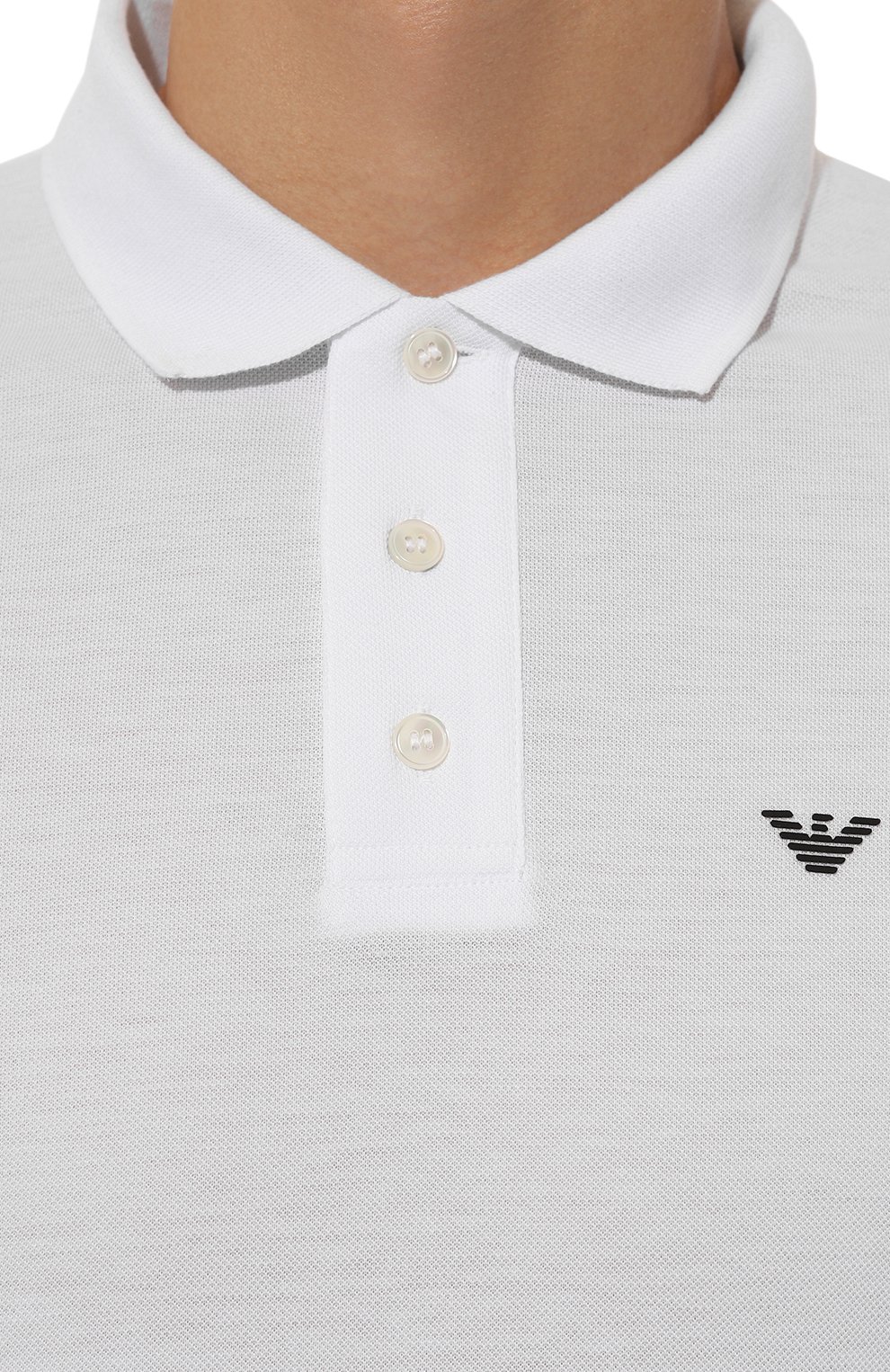 Хлопковое поло EMPORIO ARMANI, арт. 8N1FQ2/1JTKZ, фото 5