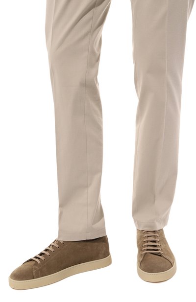 Замшевые кеды BLU BARRETT бежевого цвета по цене 45200 руб., арт. CLI0-12287.3, фото 3 Замшевые кеды BLU BARRETT, арт. CLI0-12287.3, фото 3