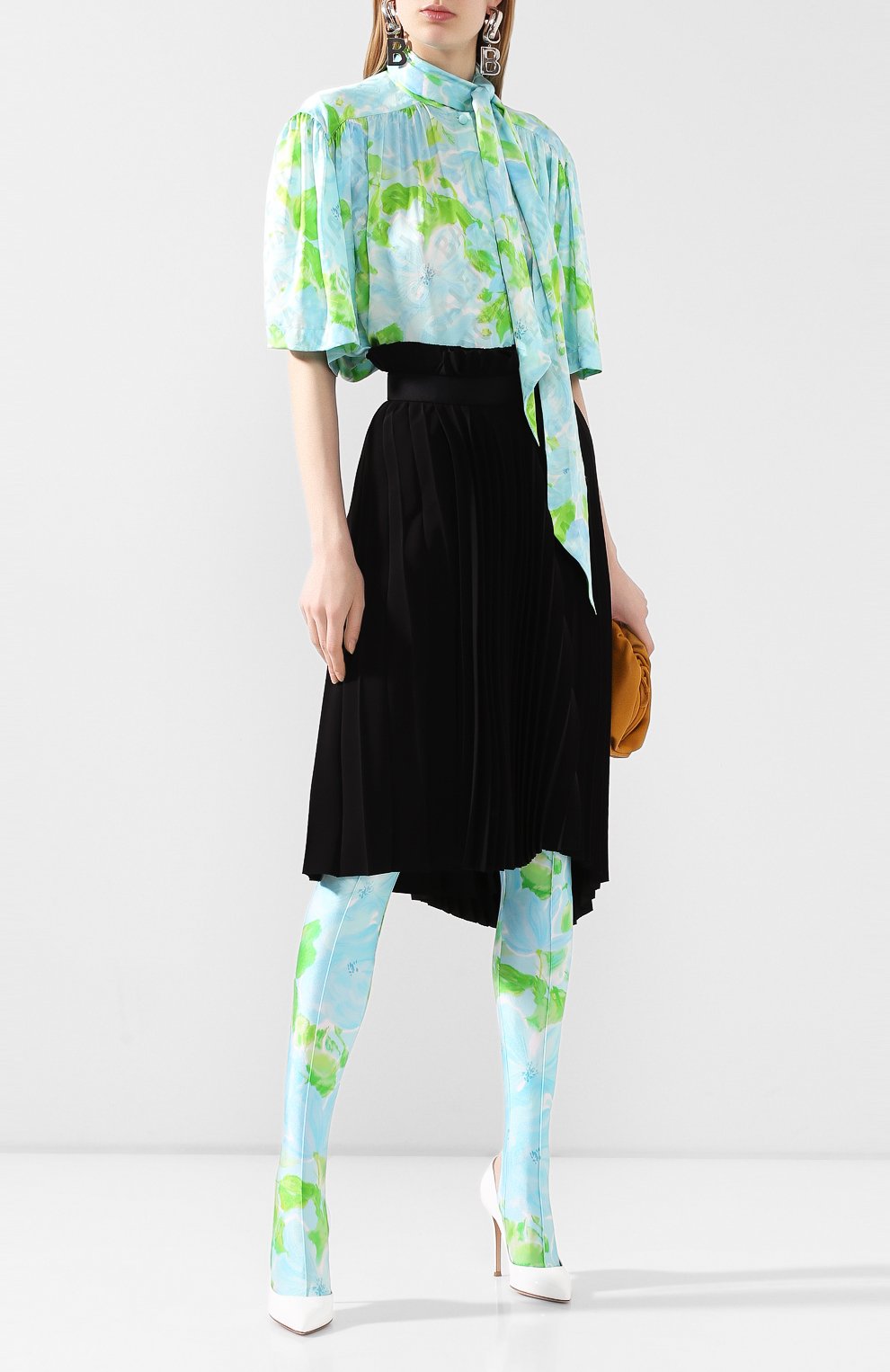 Легинсы BALENCIAGA светло-зеленого цвета по цене 45400 руб., арт. 622337/TILE9, фото 2 Легинсы BALENCIAGA, арт. 622337/TILE9, фото 2