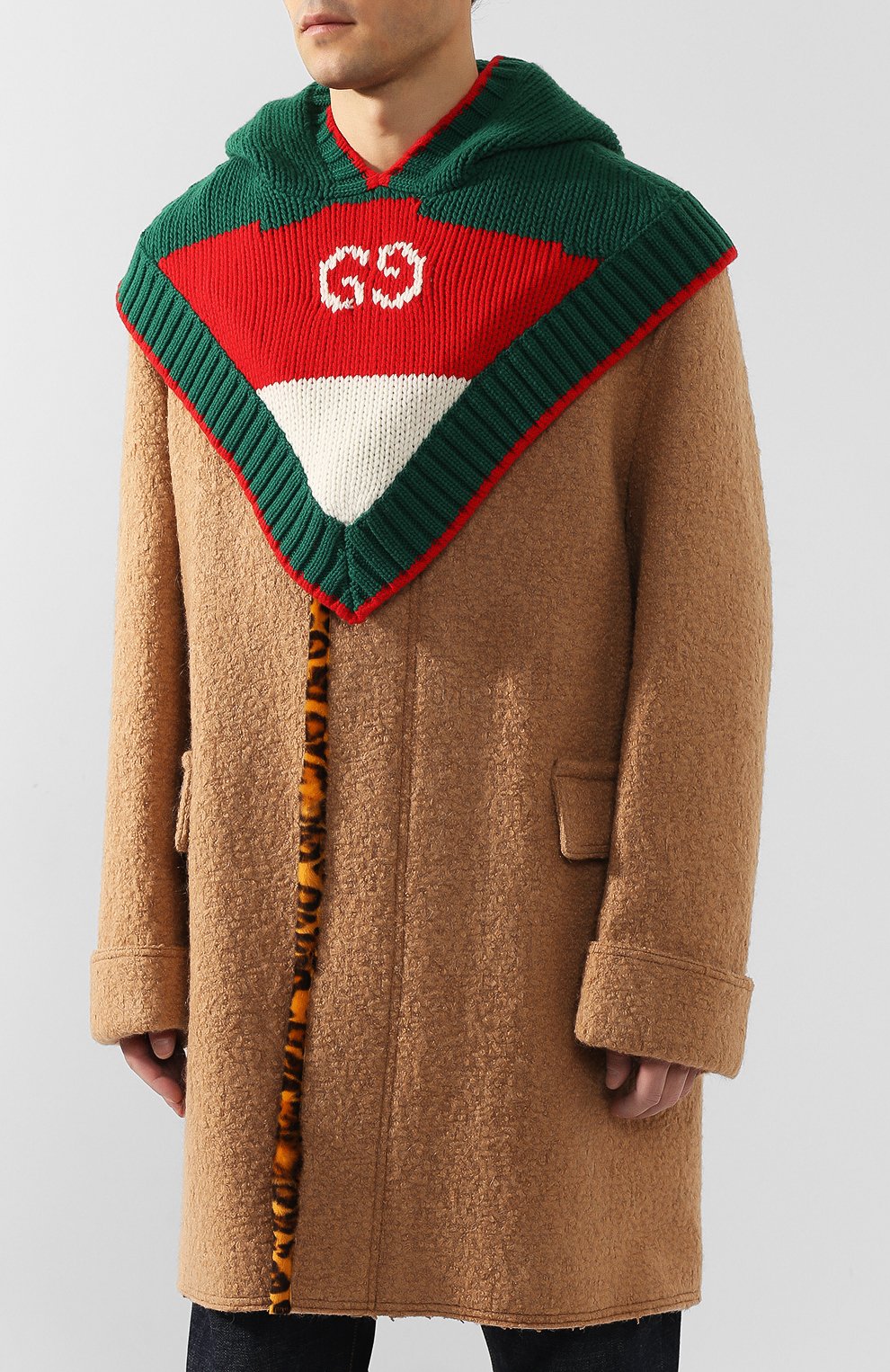 Шерстяная накидка GUCCI, арт. 597635/4G206, фото 3