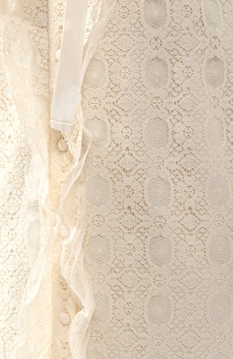 Кружевное платье ULYANA SERGEENKO белого цвета по цене 140000 руб., арт. ABM007SS19P (1855т18), фото 5 Кружевное платье ULYANA SERGEENKO, арт. ABM007SS19P (1855т18), фото 5