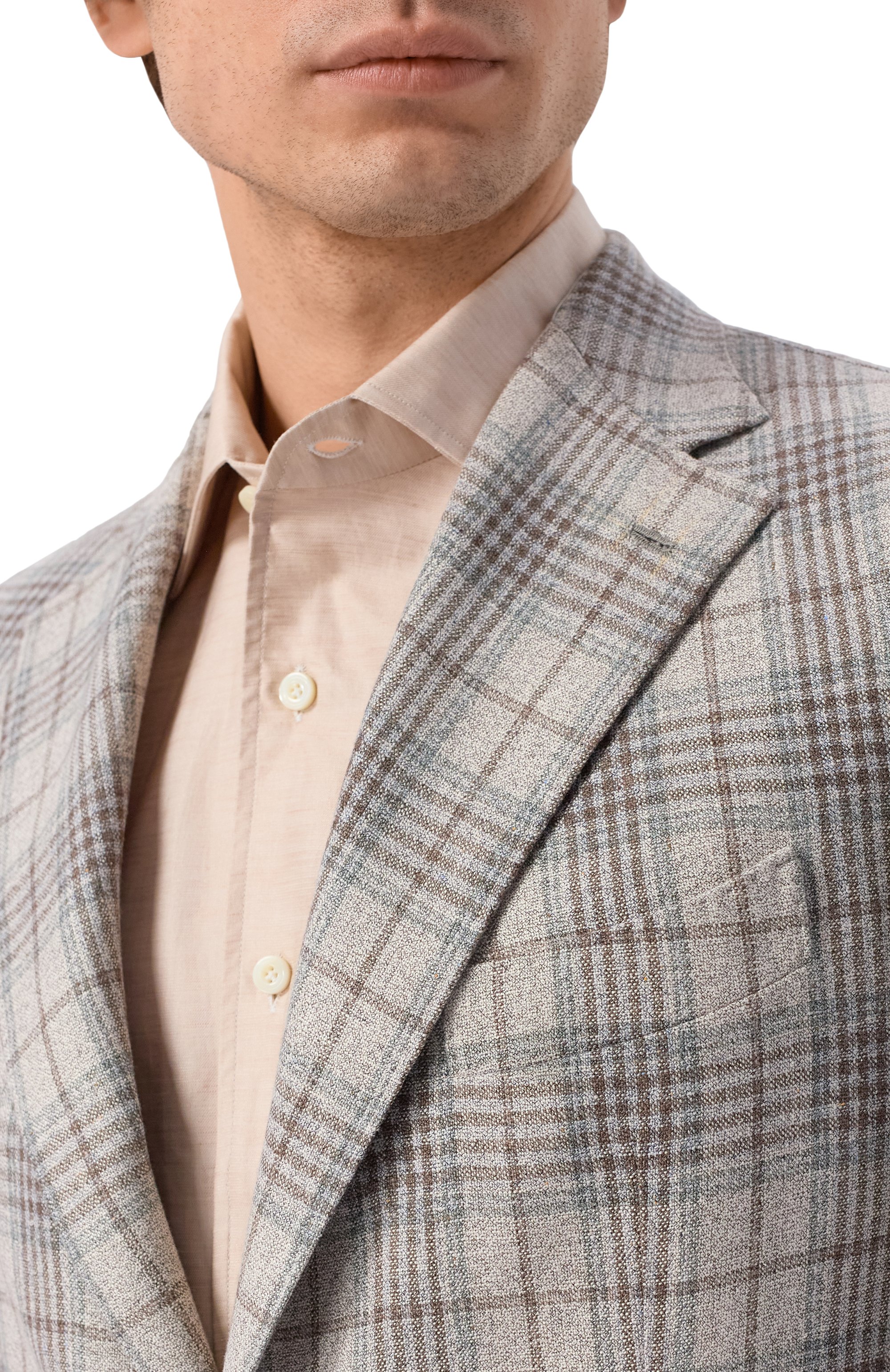 Пиджак из шелка и шерсти ANDREA CAMPAGNA, арт. SALINA C0N SPALLINA BASSA/T26139, фото 5