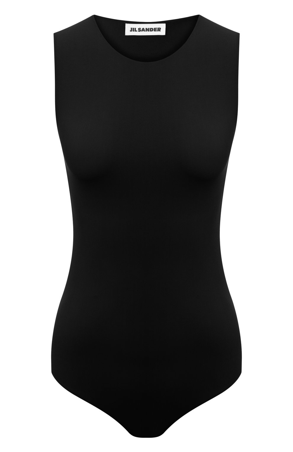 Боди JIL SANDER черного цвета по цене 26250 руб., арт. JSWQ705041-WQ477108, фото 1 Боди JIL SANDER, арт. JSWQ705041-WQ477108, фото 1
