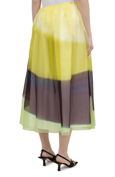 Шелковая юбка DRIES VAN NOTEN желтого цвета по цене 76950 руб., арт. 211-10803-2086, фото 4 Шелковая юбка DRIES VAN NOTEN, арт. 211-10803-2086, фото 4