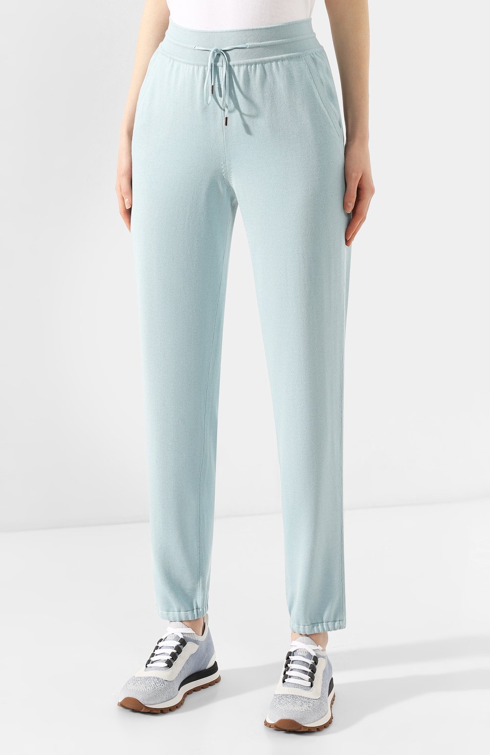 Джоггеры из смеси шелка и хлопка LORO PIANA, арт. FAF2340, фото 3