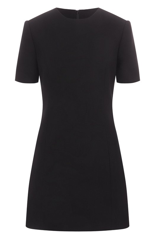 Шерстяное платье Saint Laurent 582689Y024K 1000 Чёрный 582689Y024K 1000
