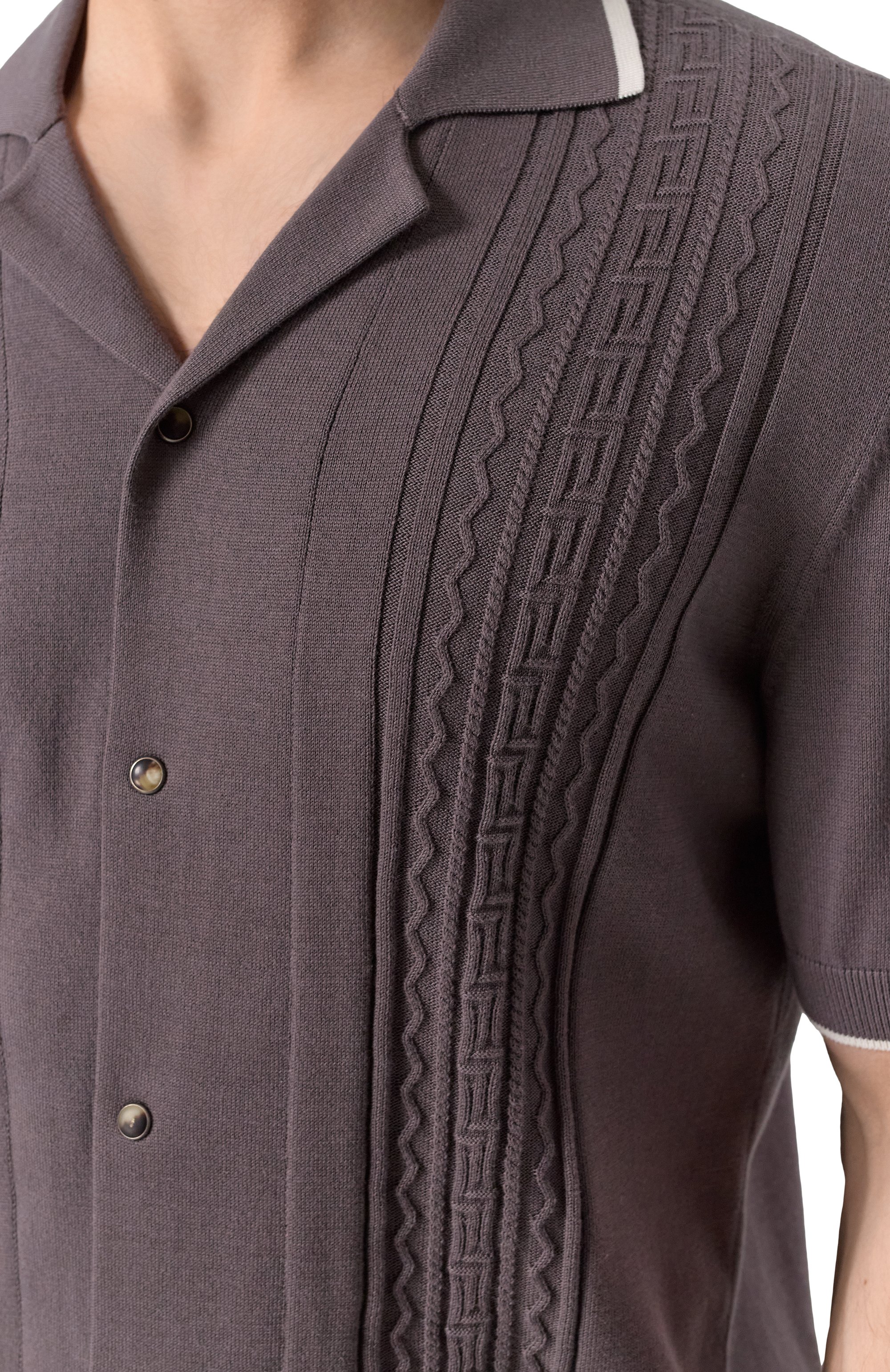 Хлопковая рубашка BRUNELLO CUCINELLI темно-коричневого цвета по цене 167500 руб., арт. M29203415, фото 5 Хлопковая рубашка BRUNELLO CUCINELLI, арт. M29203415, фото 5