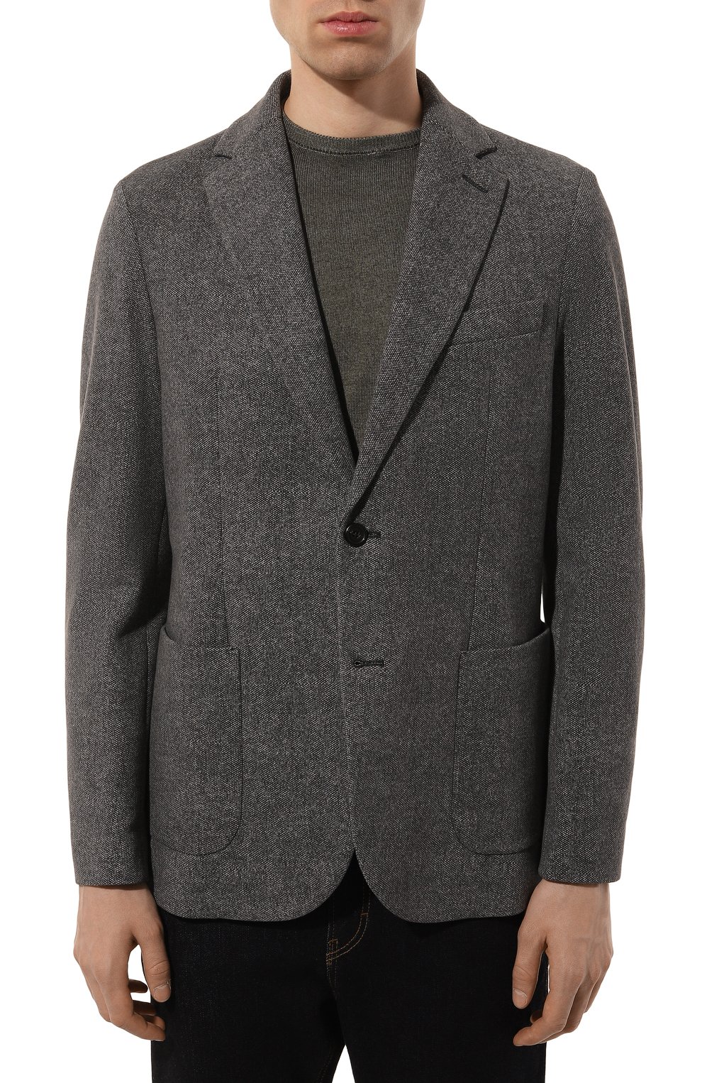 Хлопковый пиджак CIRCOLO 1901 темно-серого цвета по цене 52750 руб., арт. CN4522, фото 5 Хлопковый пиджак CIRCOLO 1901, арт. CN4522, фото 5