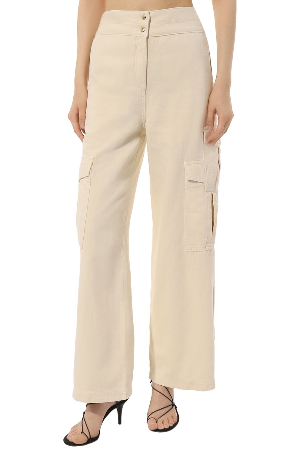 Брюки из хлопка и льна PATRIZIA PEPE, арт. 2P1483_A247, фото 3