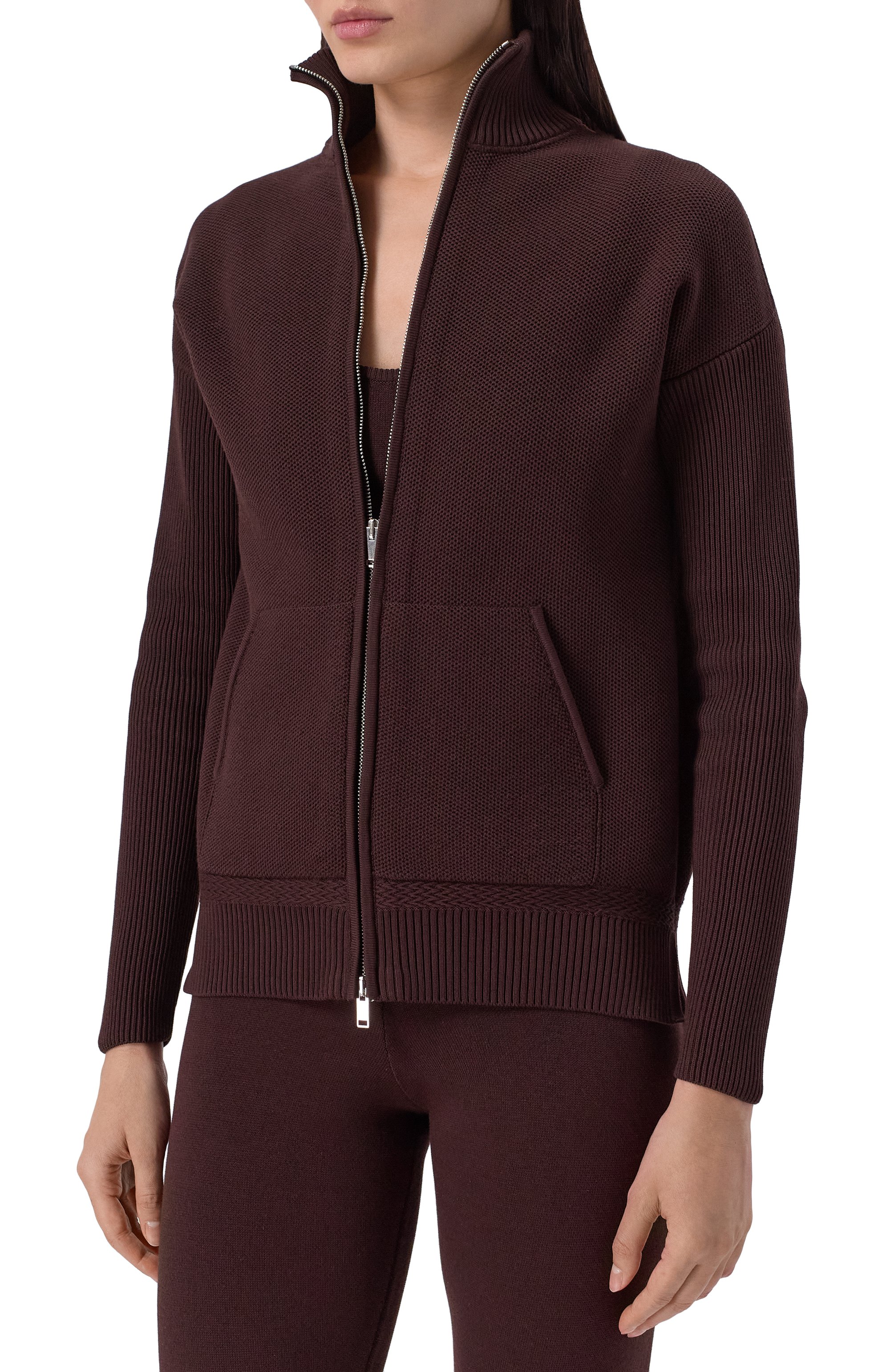 Кардиган MVST коричневого цвета по цене 128500 руб., арт. M26.CSW.K437/C0TT0NTECH, фото 3 Кардиган MVST, арт. M26.CSW.K437/C0TT0NTECH, фото 3