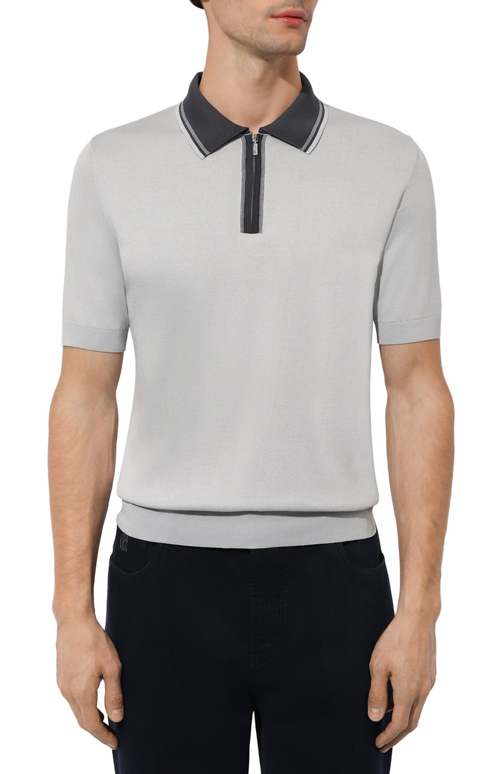 Поло из хлопка и шелка ZILLI, арт. KZP002M0142VUC000M, фото 3