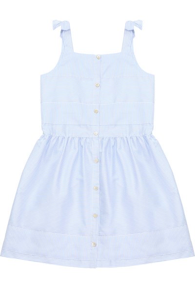 Хлопковое платье в полоску с декоративными бантами GUCCI, арт. 455846/XB198, фото 2