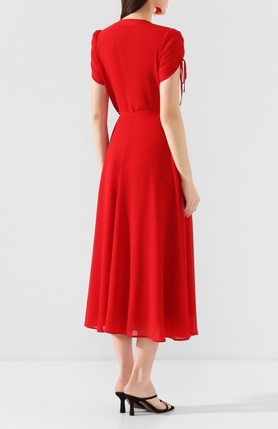 Платье-миди POLO RALPH LAUREN красного цвета по цене 31350 руб., арт. 211800190, фото 4 Платье-миди POLO RALPH LAUREN, арт. 211800190, фото 4
