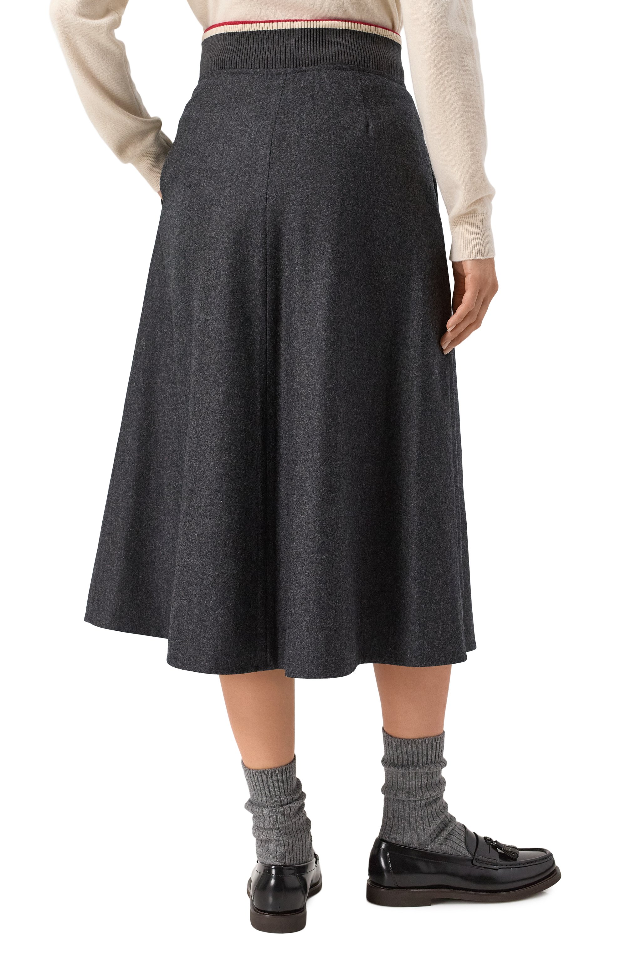 Шерстяная юбка BRUNELLO CUCINELLI, арт. M038PG3736, фото 4