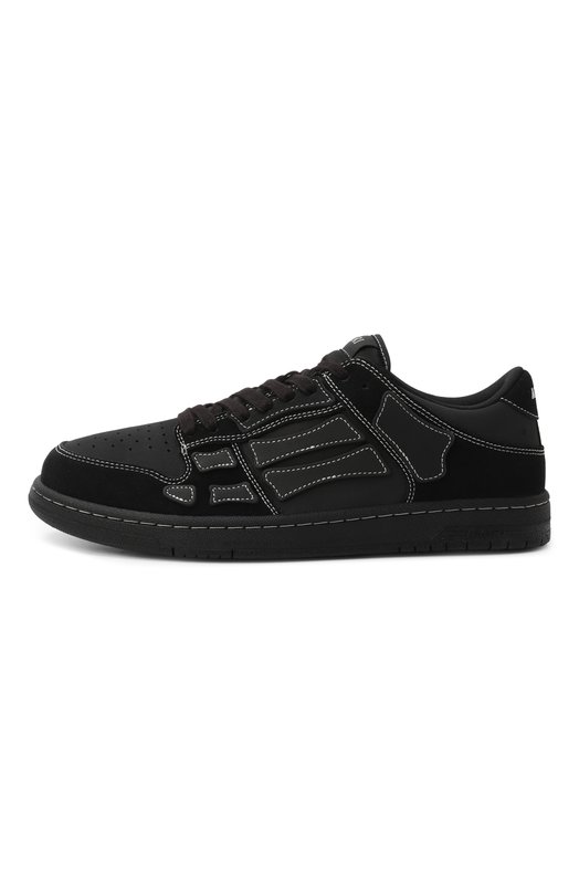 Кожаные кеды Skel-Top Amiri AMF0SR1110 Чёрный  AMF0SR1110 Фото 4