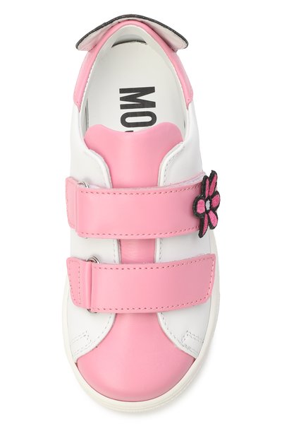 Кожаные кеды MOSCHINO, арт. 83070/VAR1, фото 4