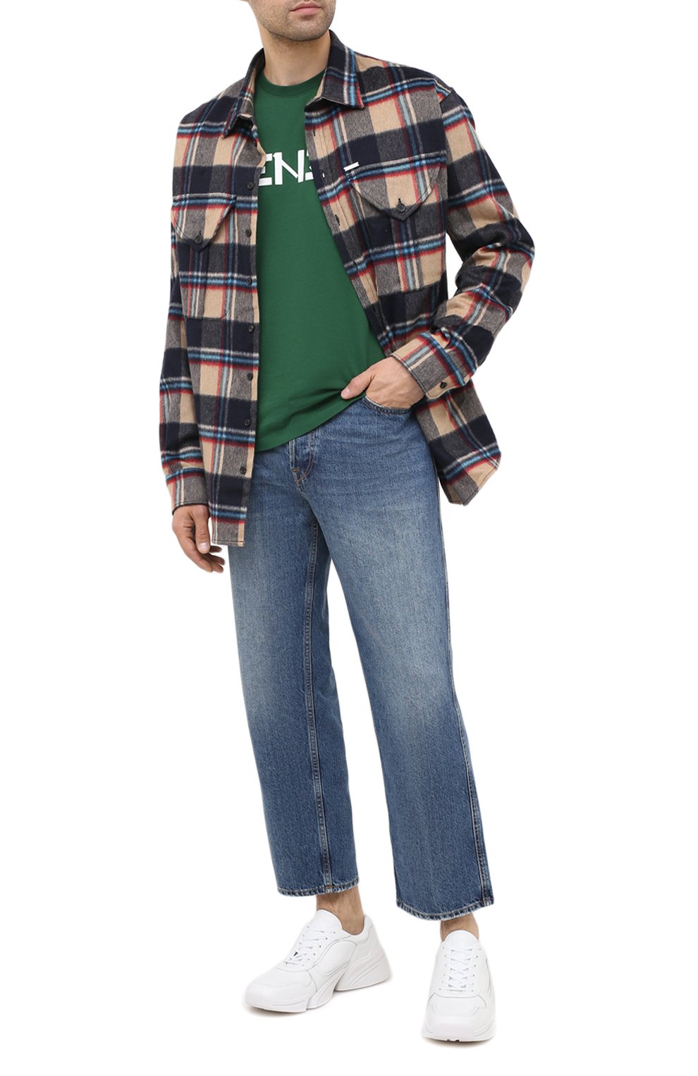 Кожаные кроссовки kenzo sport KENZO, арт. FA65SN451L50, фото 2