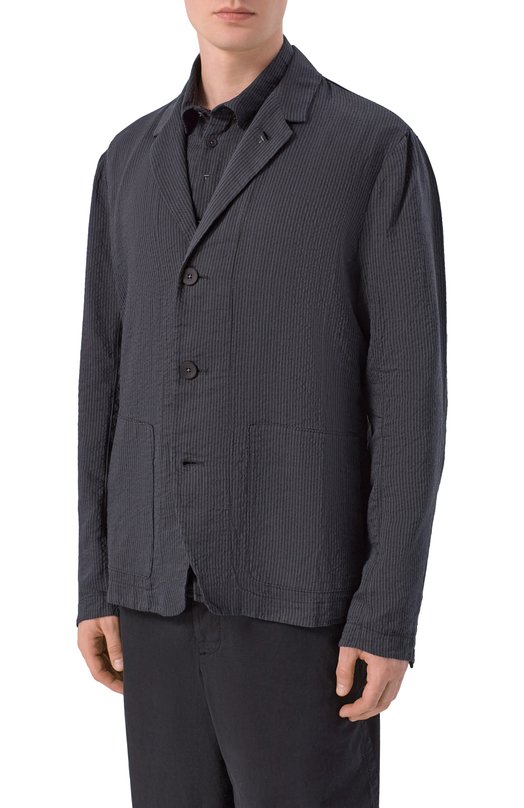 Пиджак из хлопка и льна Transit CFUTRCW322 Серый  CFUTRCW322 Фото 3