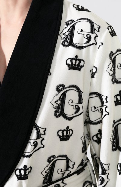 Хлопковый халат DOLCE & GABBANA, арт. G018DT/HS7BA, фото 5
