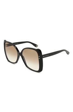 Женские солнцезащитные очки GUCCI черного цвета, арт. GG0471 001 | Фото 1 (Статус проверки: Проверена категория, Проверено; Тип очков: С/з; Региональные ограничения белый список (Axapta Mercury): RU, Не проставлено; Нос: Не проставлено; Материал: Пластик; Очки форма: Бабочка, Oversized; Оптика Гендер: оптика-женское)