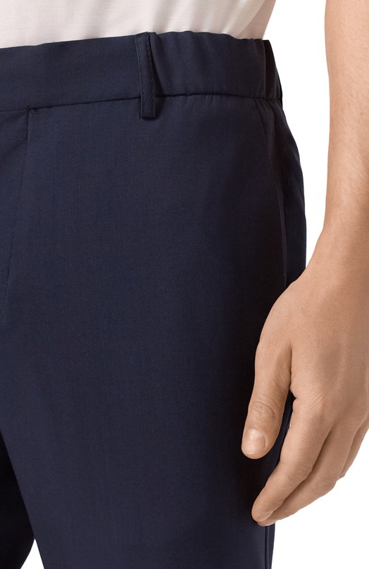 Брюки из шерсти и шелка Marco Pescarolo STRIKE/5314 Синий  STRIKE/5314 Фото 5