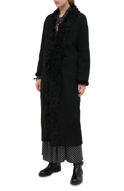 Дубленка SIMONETTA RAVIZZA черного цвета по цене 396000 руб., арт. CLELIA3/MNTN, фото 4 Дубленка SIMONETTA RAVIZZA, арт. CLELIA3/MNTN, фото 4