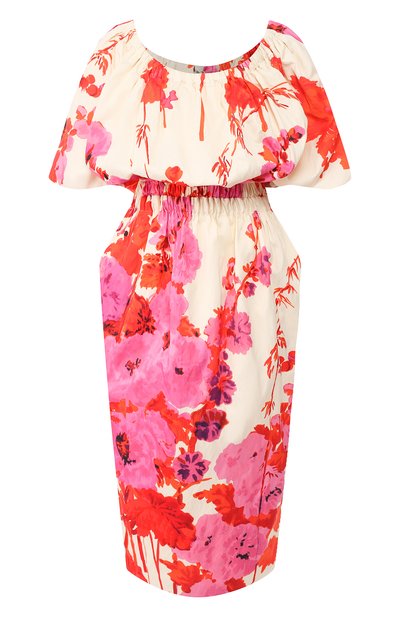 Женское платье из смеси вискозы и хлопка DRIES VAN NOTEN, арт. 201-11042-9059