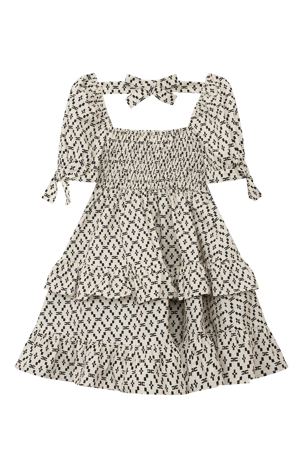 Хлопковое платье ELISABETTA FRANCHI LA MIA BAMBINA, арт. EFAB465/CA271/BE027/10A-12A+, фото 2
