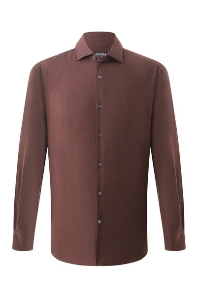 Мужская рубашка из хлопка и кашемира ZEGNA, арт. SRF5/UEX45A8