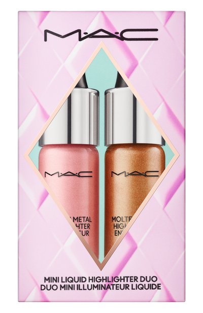 Набор жидких хайлайтеров surreal shine mini, sugar plum pink / freezing gold (2x9ml) MAC, арт. S65S-Y5, фото 4