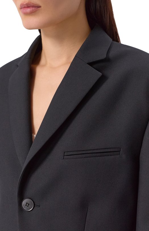 Шерстяной жакет Gooroo UJT003-3000-900-FW25/26 Чёрный  UJT003-3000-900-FW25/26 Фото 5