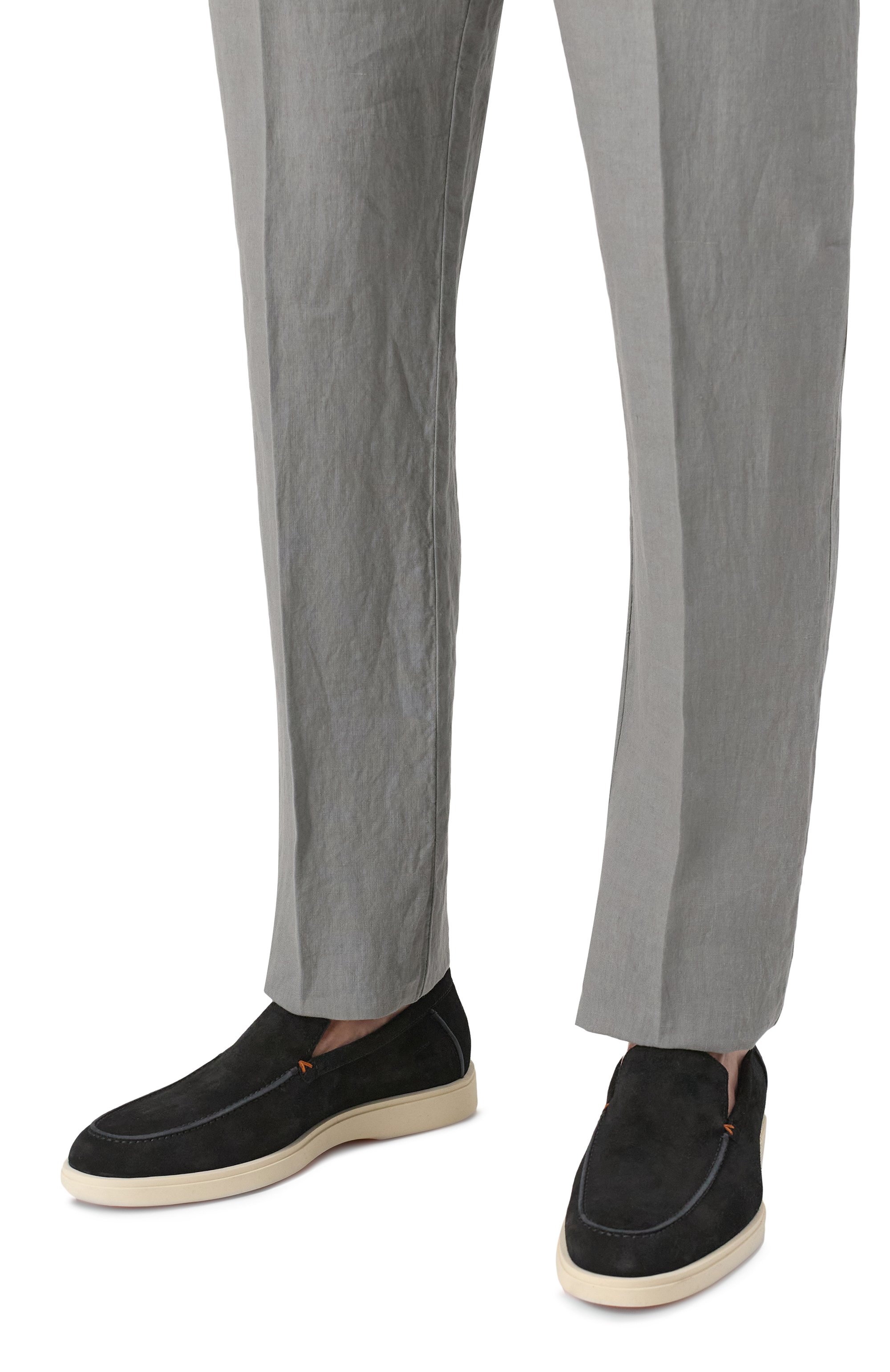 Замшевые лоферы detroit SANTONI, арт. MGDG17824TICBGEX, фото 3