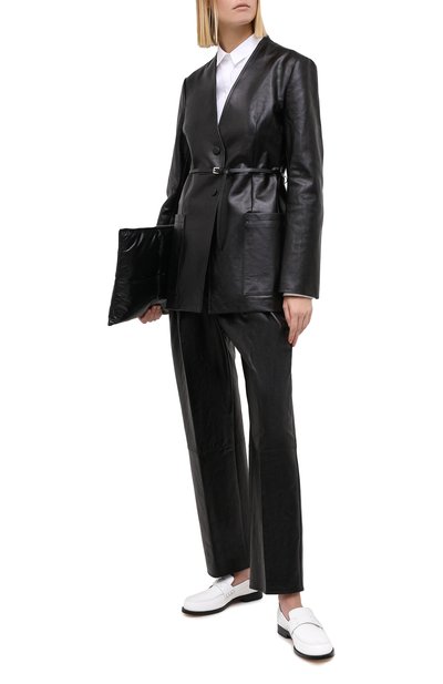 Кожаный жакет JIL SANDER, арт. JSPR651570-WRL00001, фото 2
